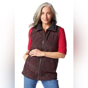 Habitat Red and Black Patterned Women's Vest